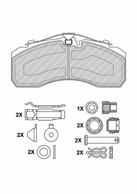 Ferodo FCV4345PTS FERODO PREMIER disc brake pads, set FCV4345PTS