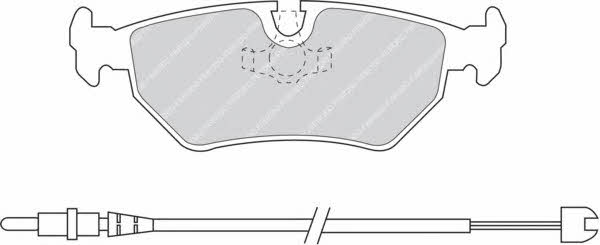 Ferodo FDB1003 FERODO PREMIER disc brake pads, set FDB1003