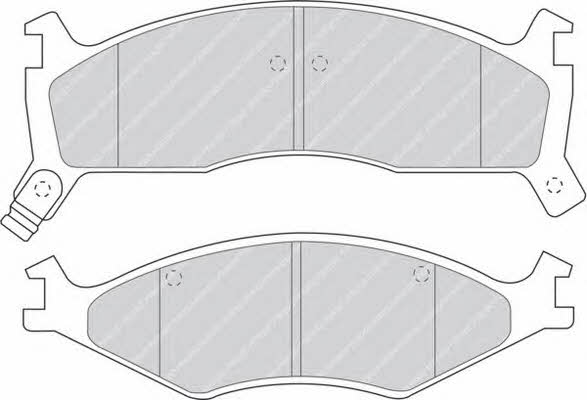 Ferodo FDB1034 FERODO PREMIER disc brake pads, set FDB1034