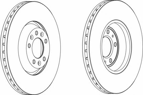 Ferodo DDF1274 Front brake disc ventilated DDF1274