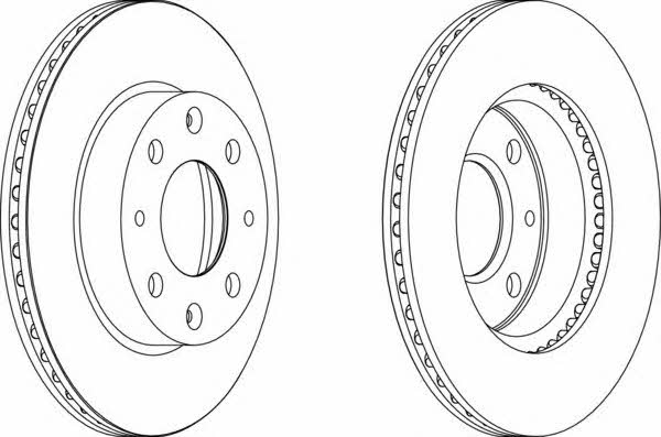 Ferodo DDF149 Front brake disc ventilated DDF149