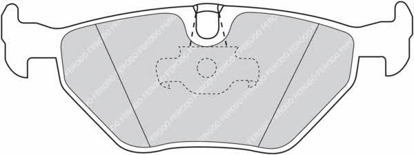 FERODO PREMIER brake pad set Ferodo FDB1075