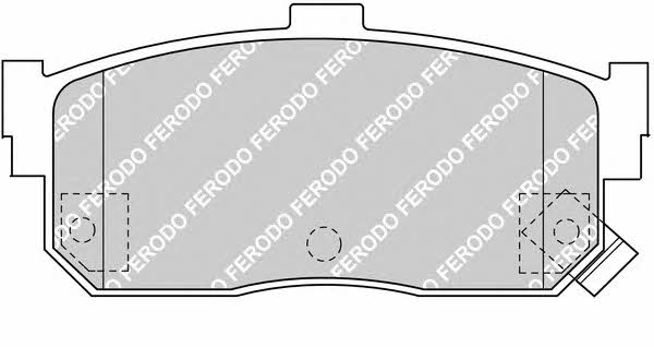 Ferodo FDB1104 FERODO PREMIER disc brake pads, set FDB1104