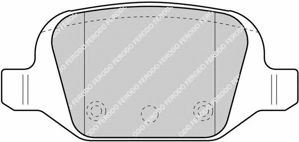 Ferodo FDB1324 FERODO PREMIER disc brake pads, set FDB1324