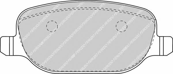 Brake pad Lancia Thesis: FDB1471 Ferodo FERODO PREMIER brake pad set
