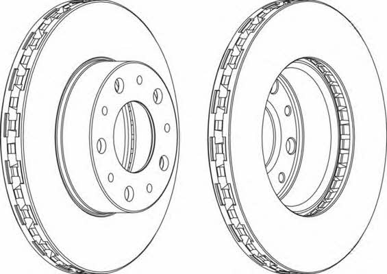 Ferodo DDF1566 Front brake disc ventilated DDF1566