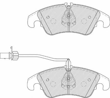 FERODO PREMIER brake pad set Ferodo FDB4044