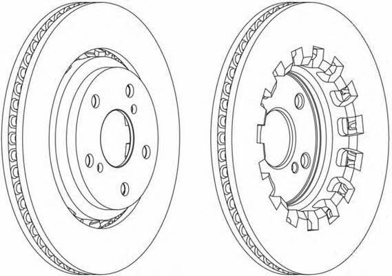 Ferodo DDF2269C Front brake disc ventilated DDF2269C