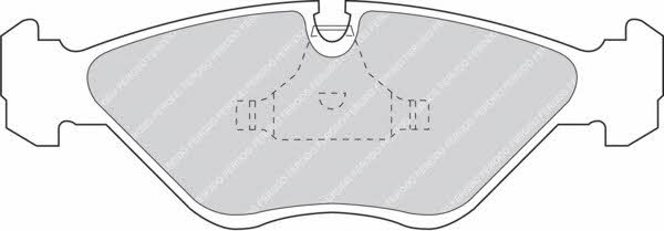 Ferodo FDB670 FERODO PREMIER brake pad set FDB670 FDB670 Ferodo FERODO PREMIER brake pad set