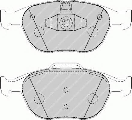 FERODO PREMIER brake pad set Ferodo FVR1568
