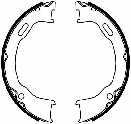 Parking brake shoes Jeep: FSB4061 Ferodo Handbrake shoes