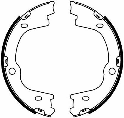 Ferodo FSB4087 Parking brake shoes FSB4087