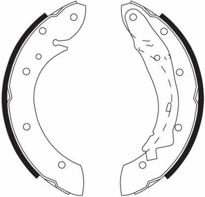 Brake shoe set Ferodo FSB567