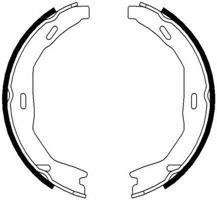 Ferodo FSB690 Handbrake shoes FSB690 FSB690 Ferodo Handbrake shoes