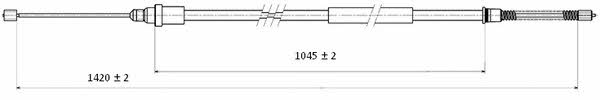 Ferodo FHB432824 Cable Pull, parking brake FHB432824