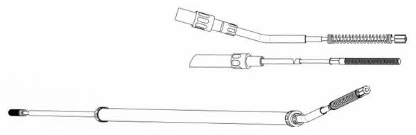 Ferodo FHB432836 Cable Pull, parking brake FHB432836