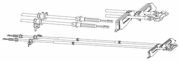 Ferodo FHB432980 Cable Pull, parking brake FHB432980