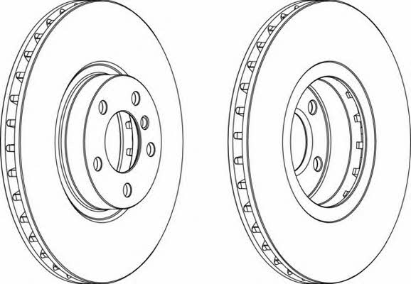 Ferodo DDF1713 Front brake disc ventilated DDF1713