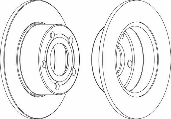Rear solid brake disc Ferodo DDF321