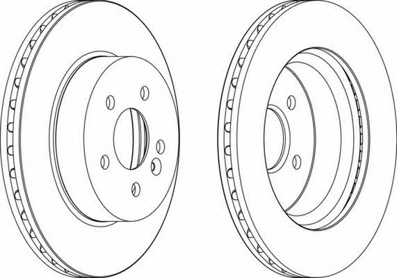 Ferodo DDF1036 Front brake disc ventilated DDF1036