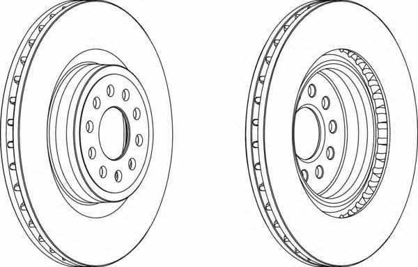 Ferodo DDF1137C Front brake disc ventilated DDF1137C