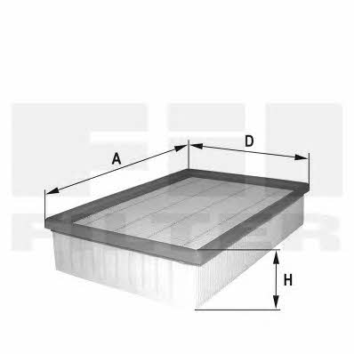 Fil filter HP 2000 Air filter HP2000