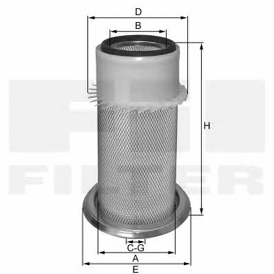 Fil filter HP 4625 K Air filter HP4625K