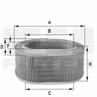 Fil filter HPU 4361 Air filter HPU4361