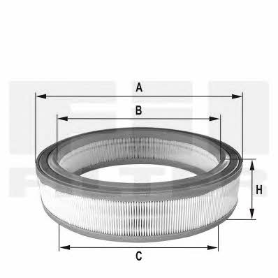 Fil filter HPU 4383 Air filter HPU4383