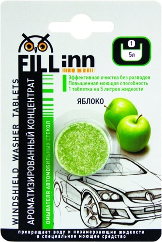 Fill inn FL109 Summer windshield washer fluid, (tablet), Apple, 1 pcs FL109