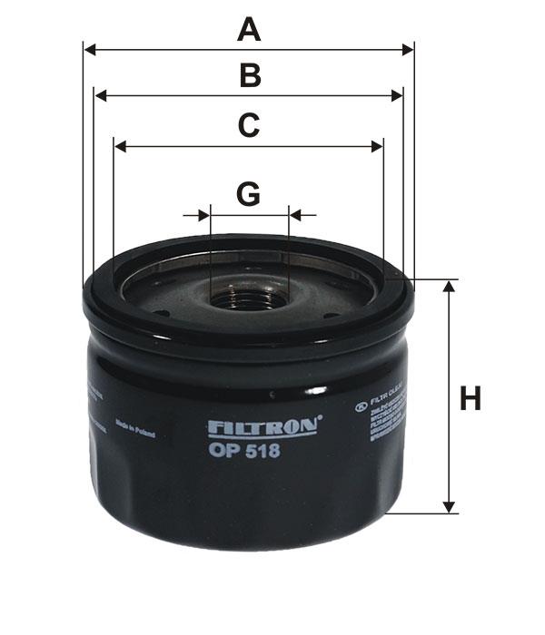 Oil Filter Filtron OP 518