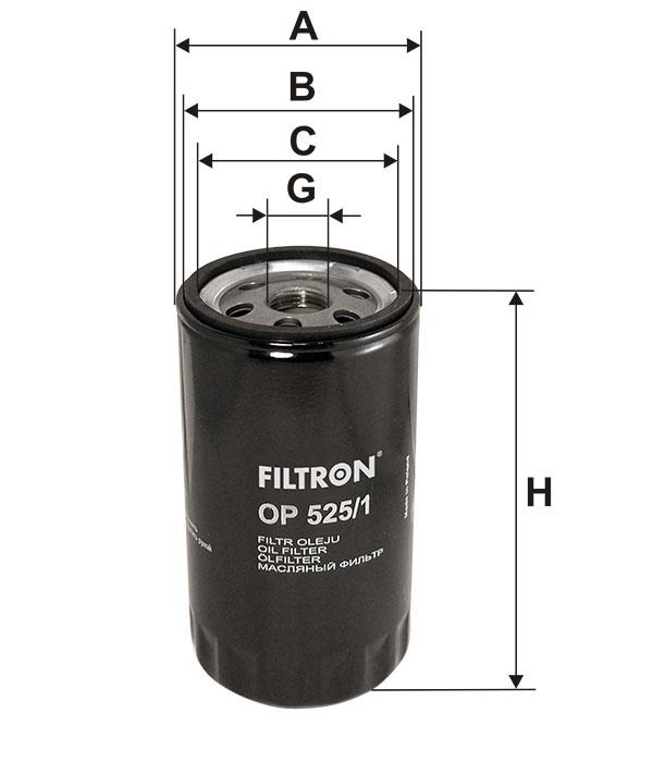 Oil Filter Filtron OP 525/1