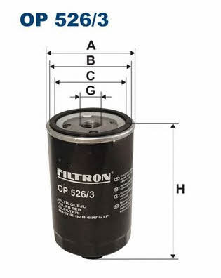 Oil Filter Filtron OP 526/3
