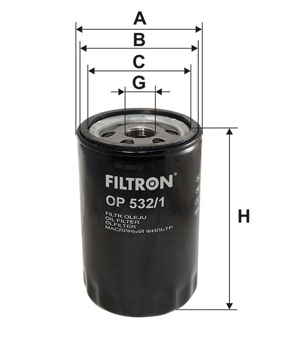 Oil Filter Filtron OP 532&#x2F;1