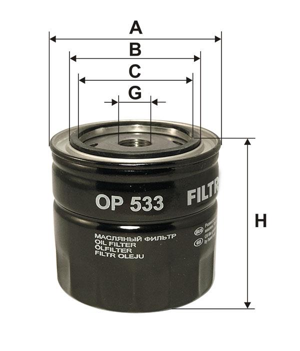 Oil Filter Filtron OP 533