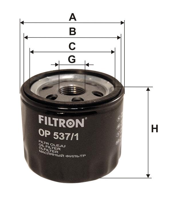 Oil Filter Filtron OP 537&#x2F;1