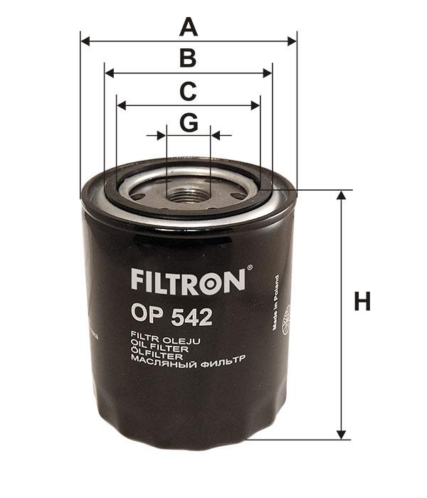 Oil Filter Filtron OP 542