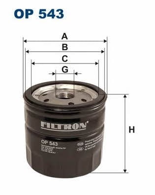 Oil Filter Filtron OP 543
