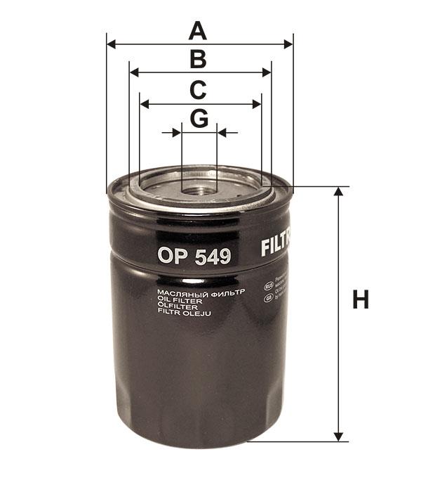 Oil Filter Filtron OP 549