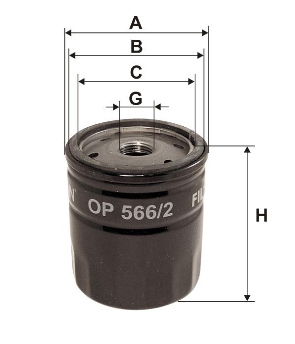 Oil Filter Filtron OP 566/2