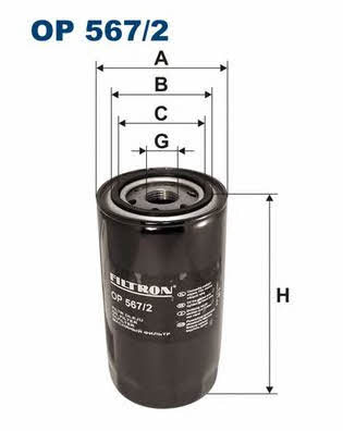 Oil Filter Filtron OP 567/2