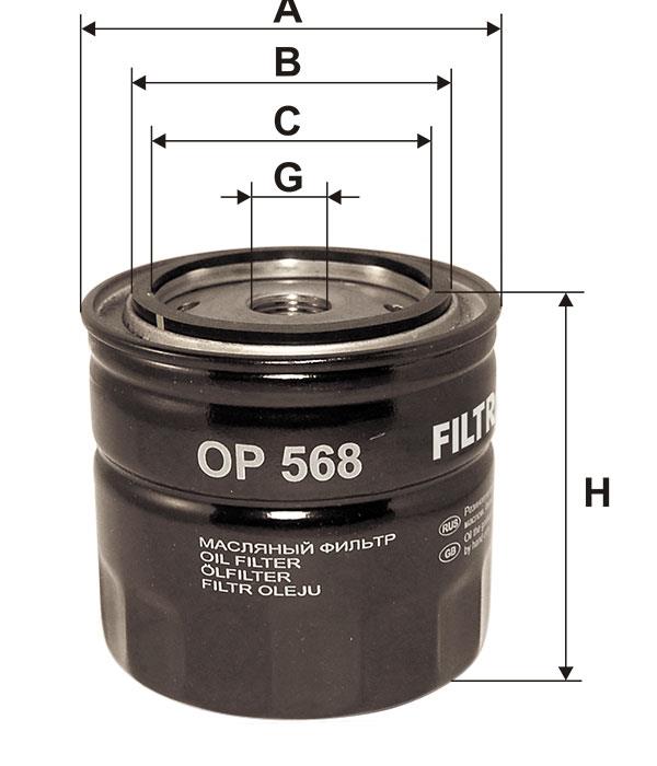 Oil Filter Filtron OP 568