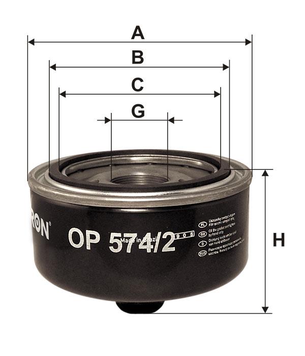 Oil Filter Filtron OP 574/2