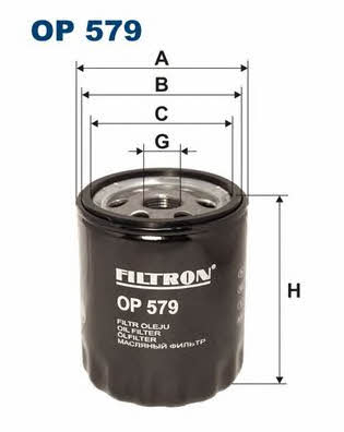 Filtron OP579 Oil Filter OP579 OP579 Filtron Oil Filter