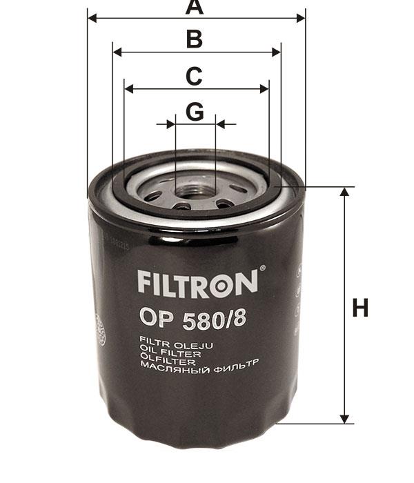 Oil Filter Filtron OP 580&#x2F;8