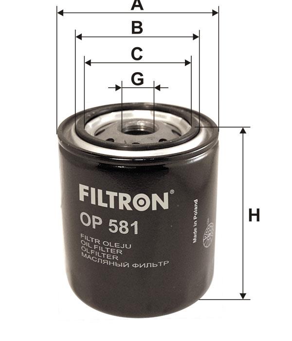 Oil Filter Filtron OP 581