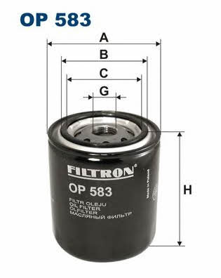 Oil Filter Filtron OP 583