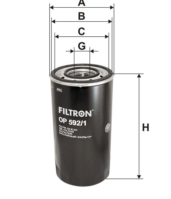 Oil Filter Filtron OP 592/1