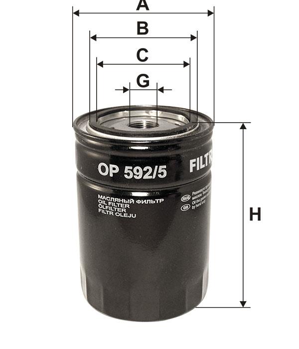 Oil Filter Filtron OP 592&#x2F;5
