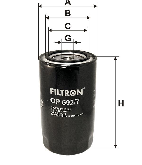 Oil Filter Filtron OP 592/7